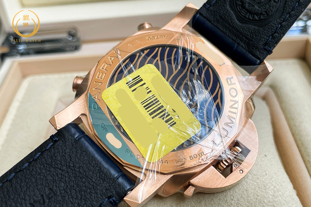 "ของใหม่" Panerai Luminor PAM01111 Chrono Goldtech Blu Notte