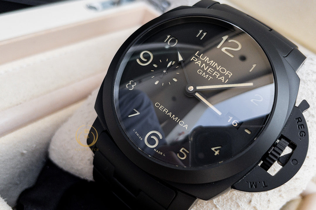 Panerai Luminor 1950 PAM00438 Tuttonero 3 Days GMT Ceramica