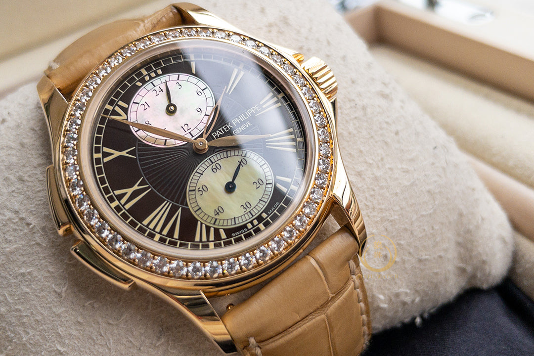 Patek Philippe Calatrava 4934R-001 Travel Time MOP Diamonds