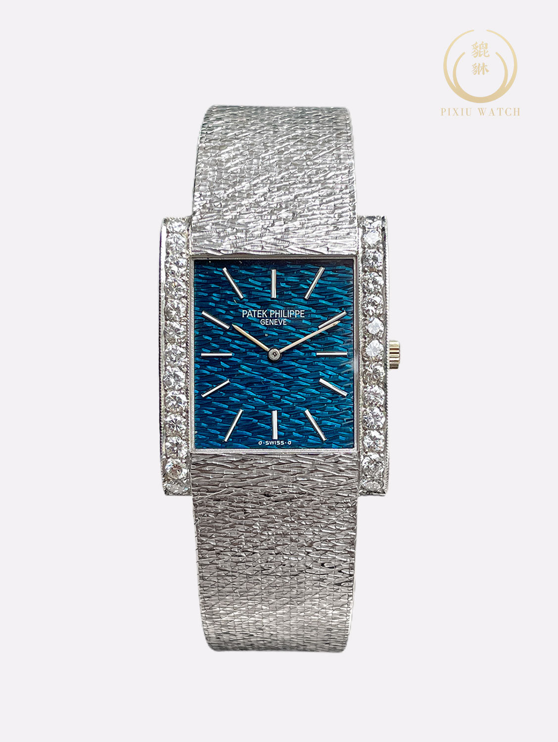 Patek Philippe Vintage Gondolo 3553 18CT White Gold Blue Dial
