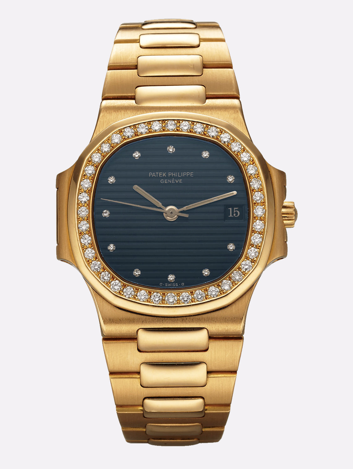 Patek Phillipe 3800/3j Nautilus Full Gold Original Diamond