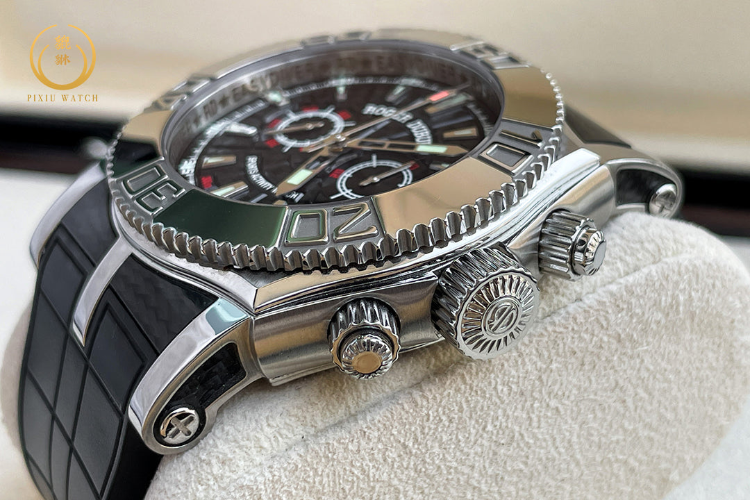Roger Dubuis EasyDiver Chronograph RD 56 Steel/White Gold