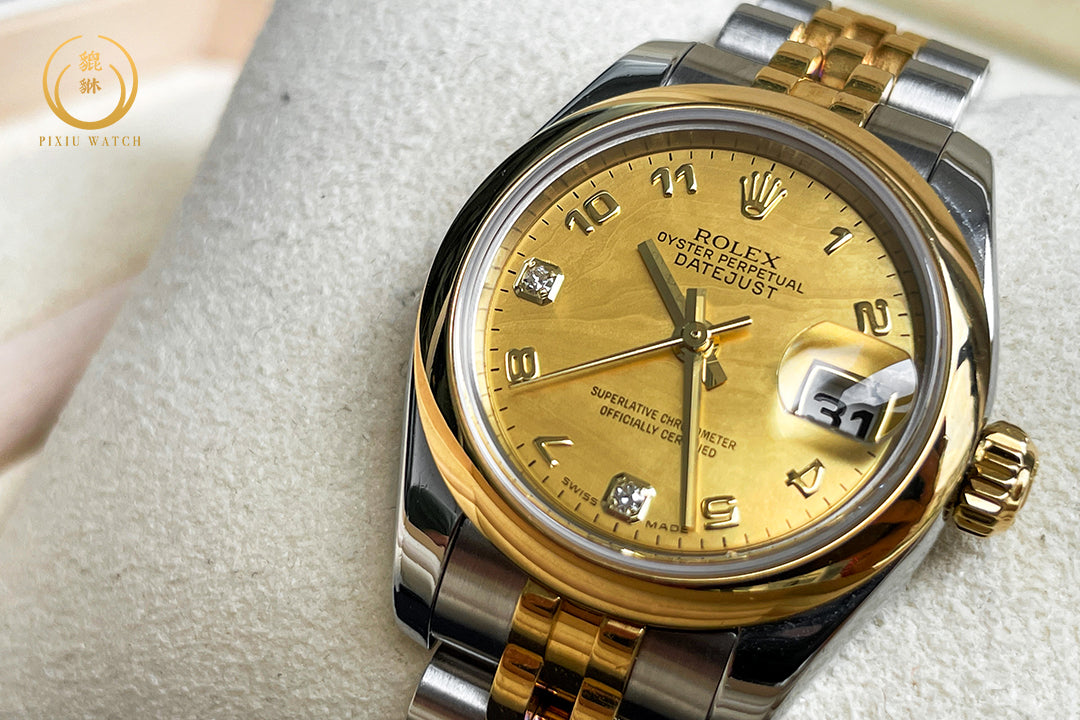 Rolex Ladies Datejust Gold Dust Mother of Pearl