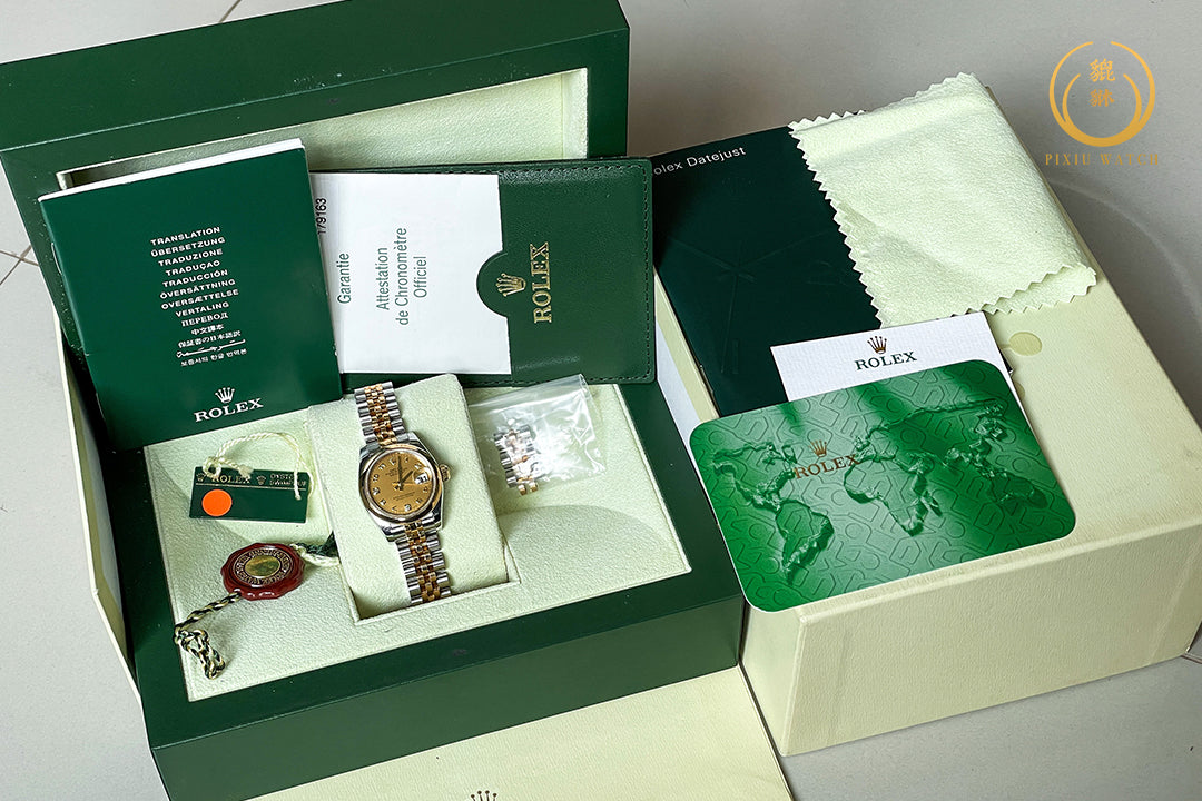 Rolex Ladies Datejust Gold Dust Mother of Pearl