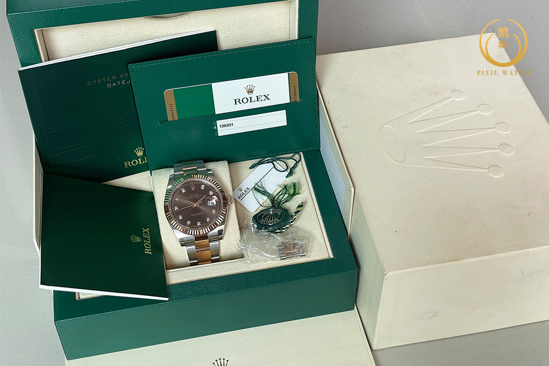 Rolex Datejust Pink Gold Oyster Two Tone