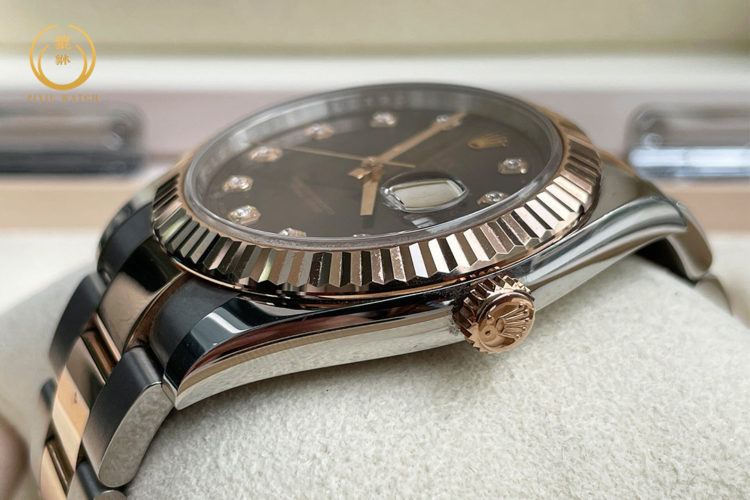 Rolex Datejust Pink Gold Oyster Two Tone
