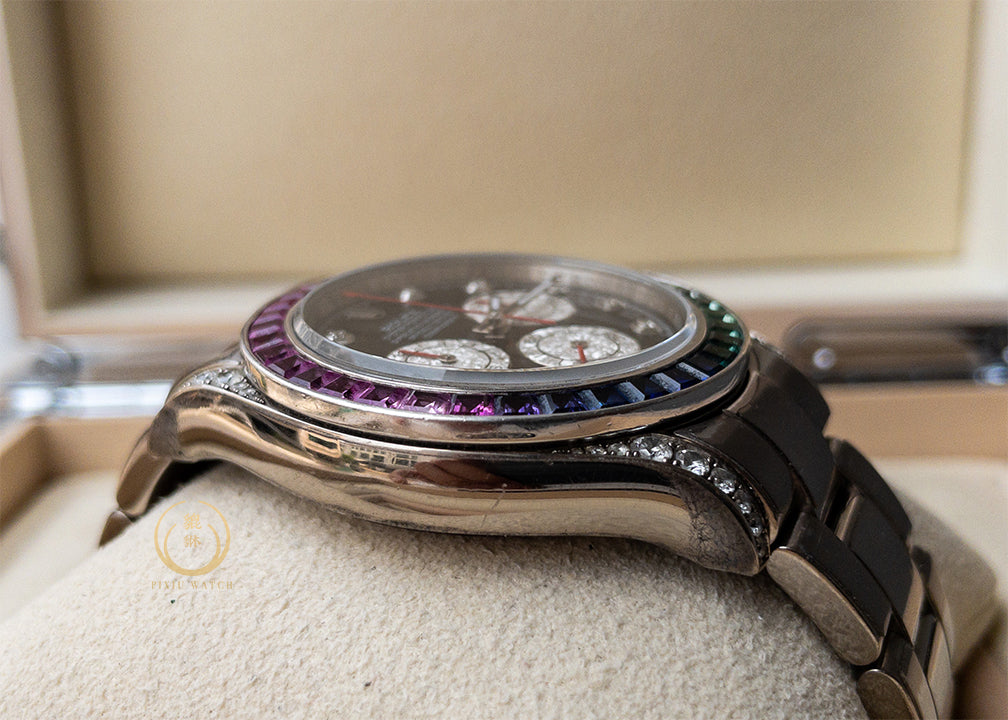 Rolex Daytona Rainbow "After Setting" Full WG
