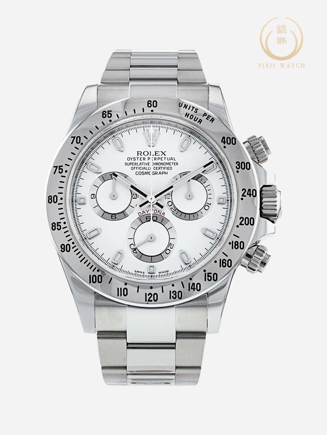 Rolex Daytona Steel White Dial Scramble Series