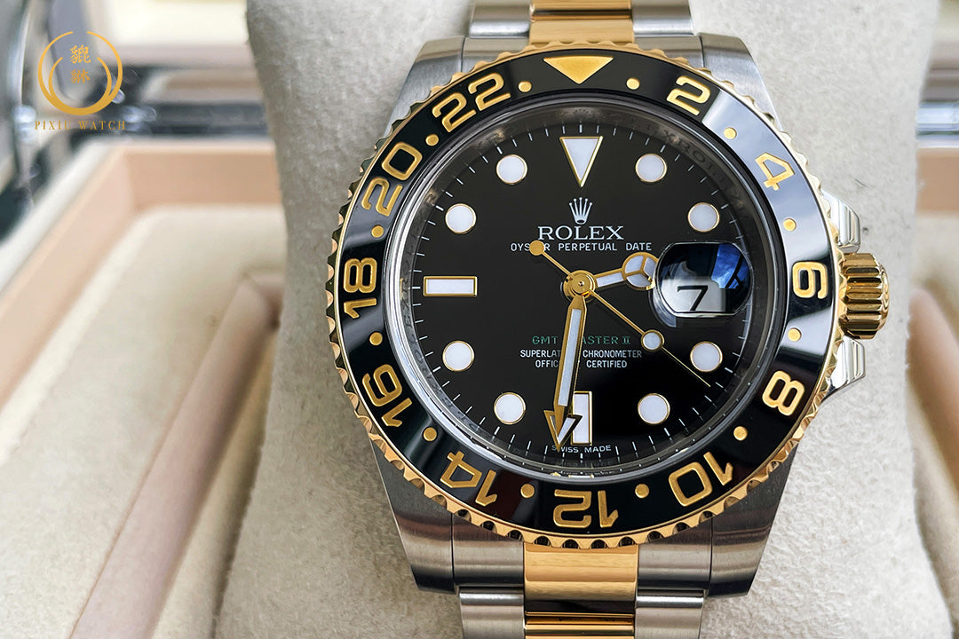 Rolex GMT-MASTER II YG/Steel Ceramic Bezel