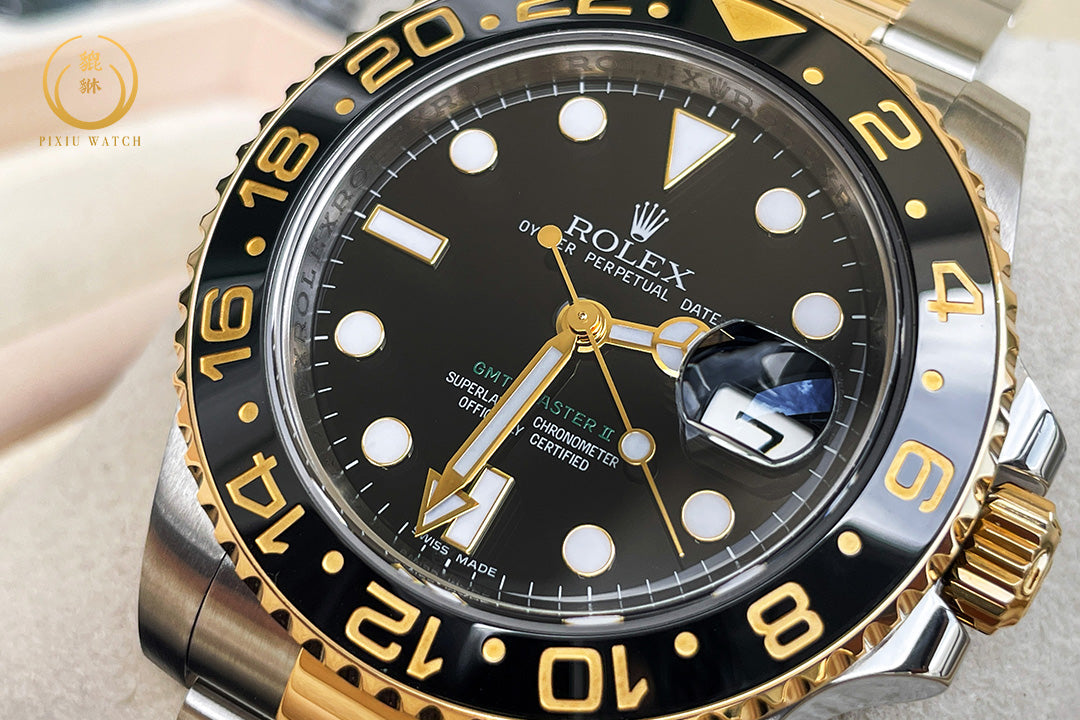 Rolex GMT-MASTER II YG/Steel Ceramic Bezel