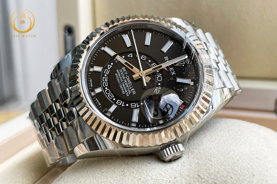 “ของใหม่” Rolex Sky-Dweller Black Roleso
