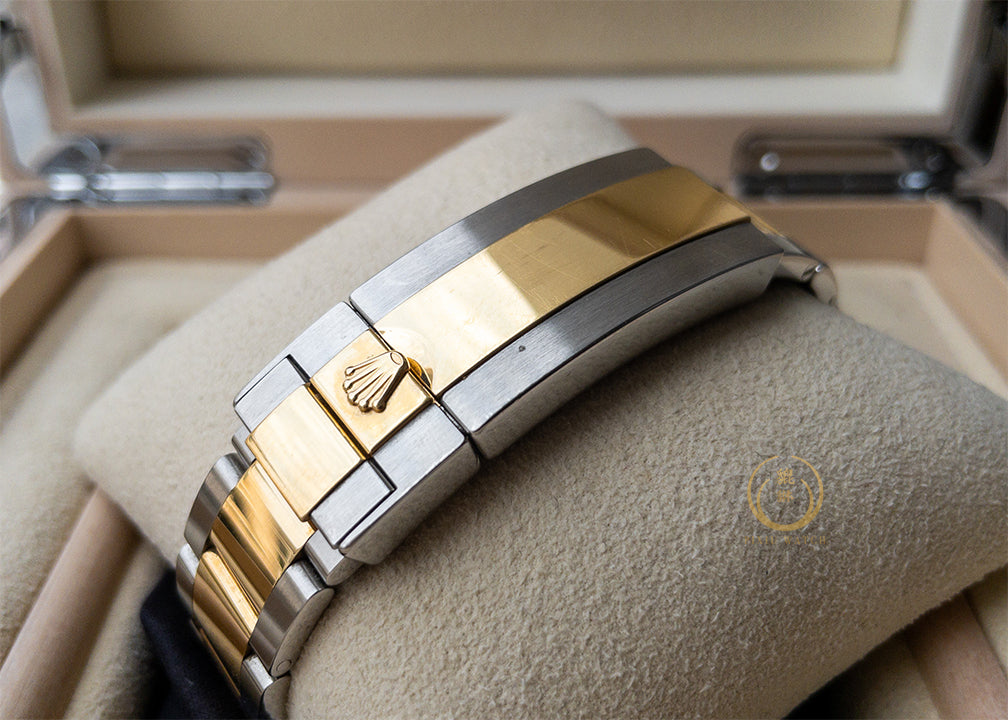 Rolex Sub Date Two Tone Blue Sunburst
