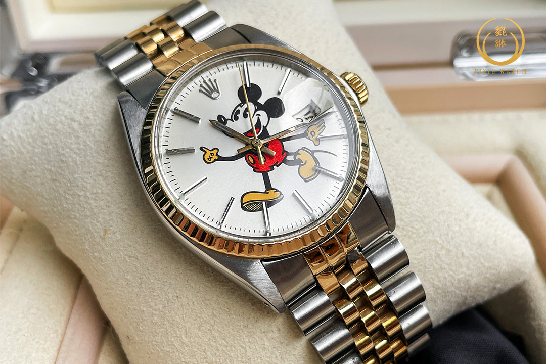 ของหายาก” Rolex Oyster Date “Mickey Mouse” Precision Gold / Steel