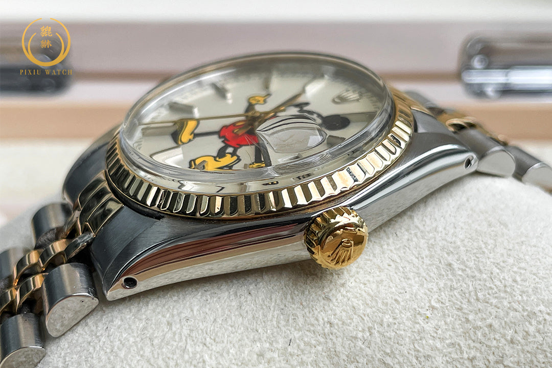 ของหายาก” Rolex Oyster Date “Mickey Mouse” Precision Gold / Steel