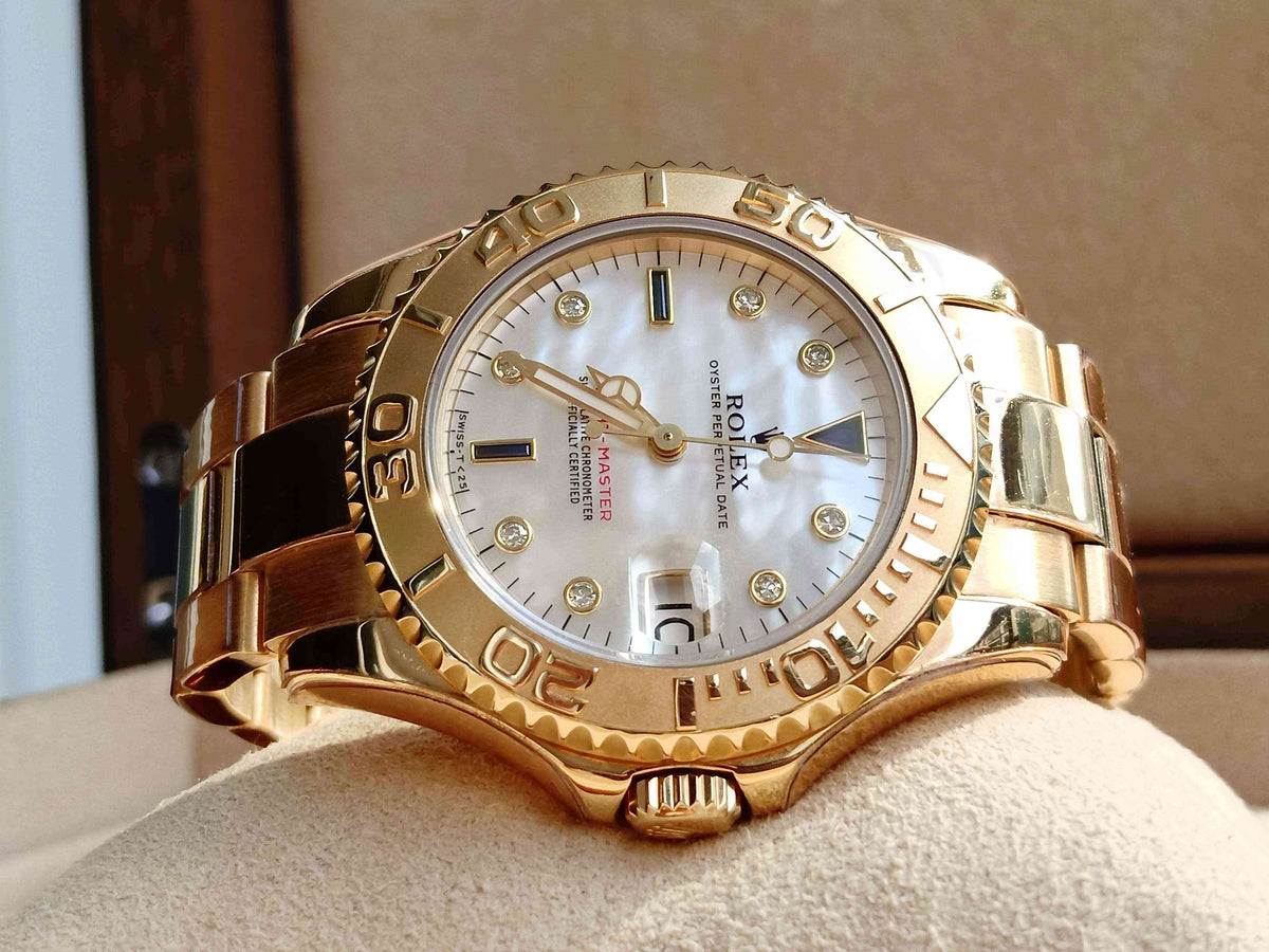 Rolex Yacht-Master Yellow Gold Diamond MOP Dial