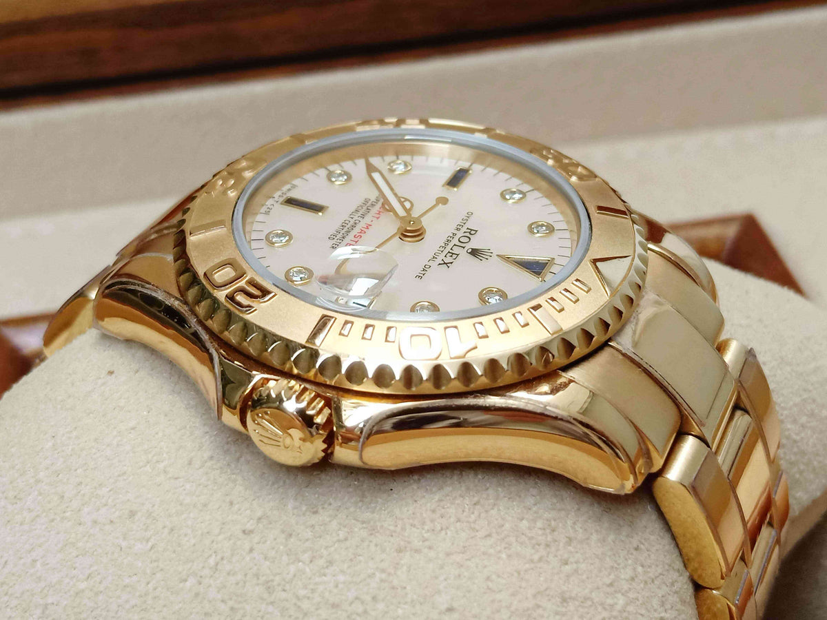 Rolex Yacht-Master Yellow Gold Diamond MOP Dial