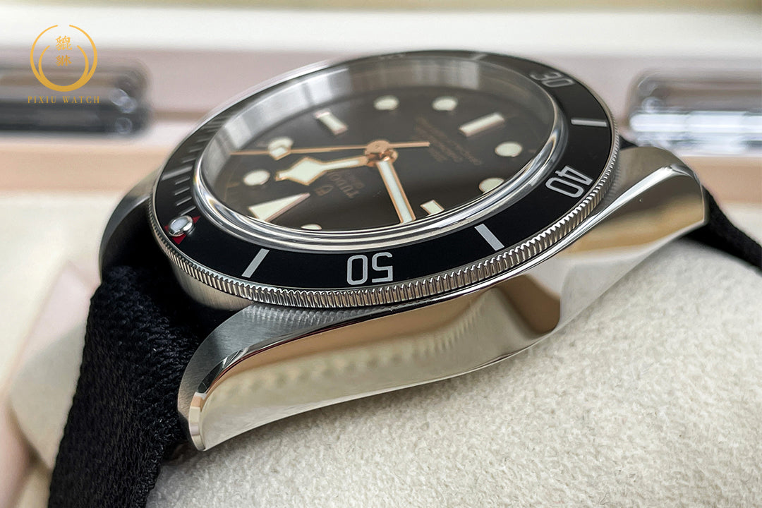 NEW" Tudor Black Bay Black Fabric Strap