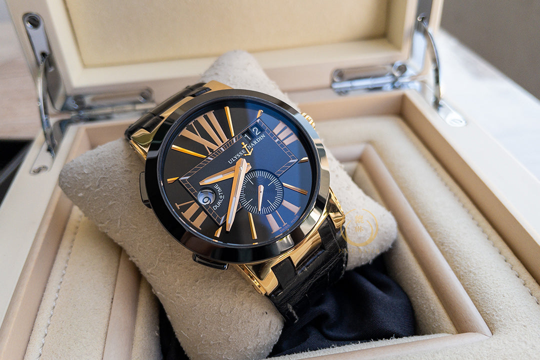 Ulysse Nardin Executive 246-00 Dual Time Rose Gold Ceramic