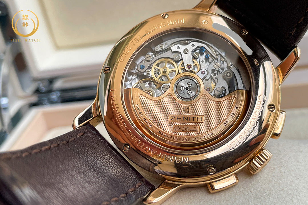 Zenith El Primero Chronograph Triple Date Moonphase Rose Gold