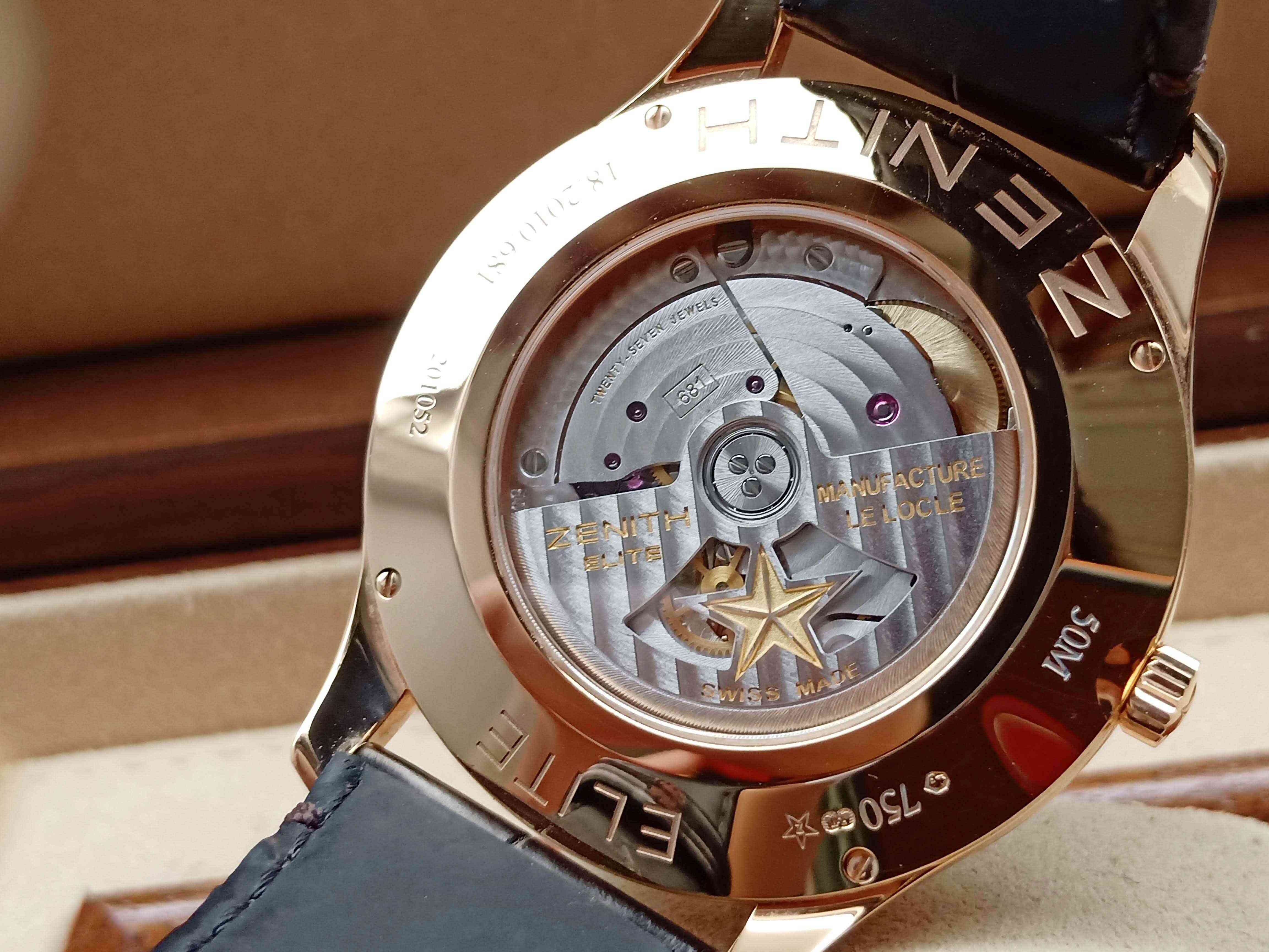 Zenith Elite Ultra Thin Rose Gold