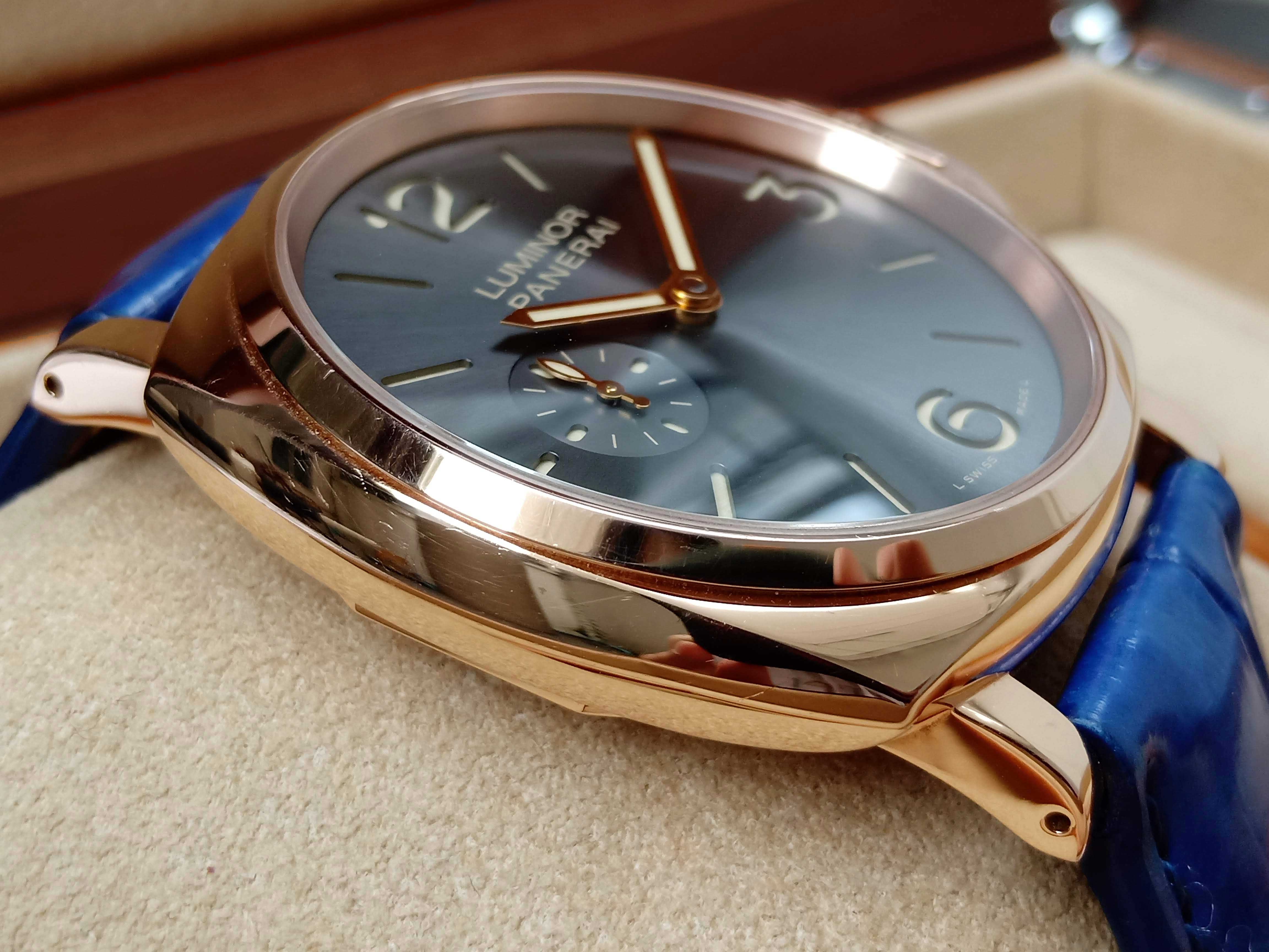 Panerai 00677 Oro Rosso Luminor Due Rose Gold Extra Thin