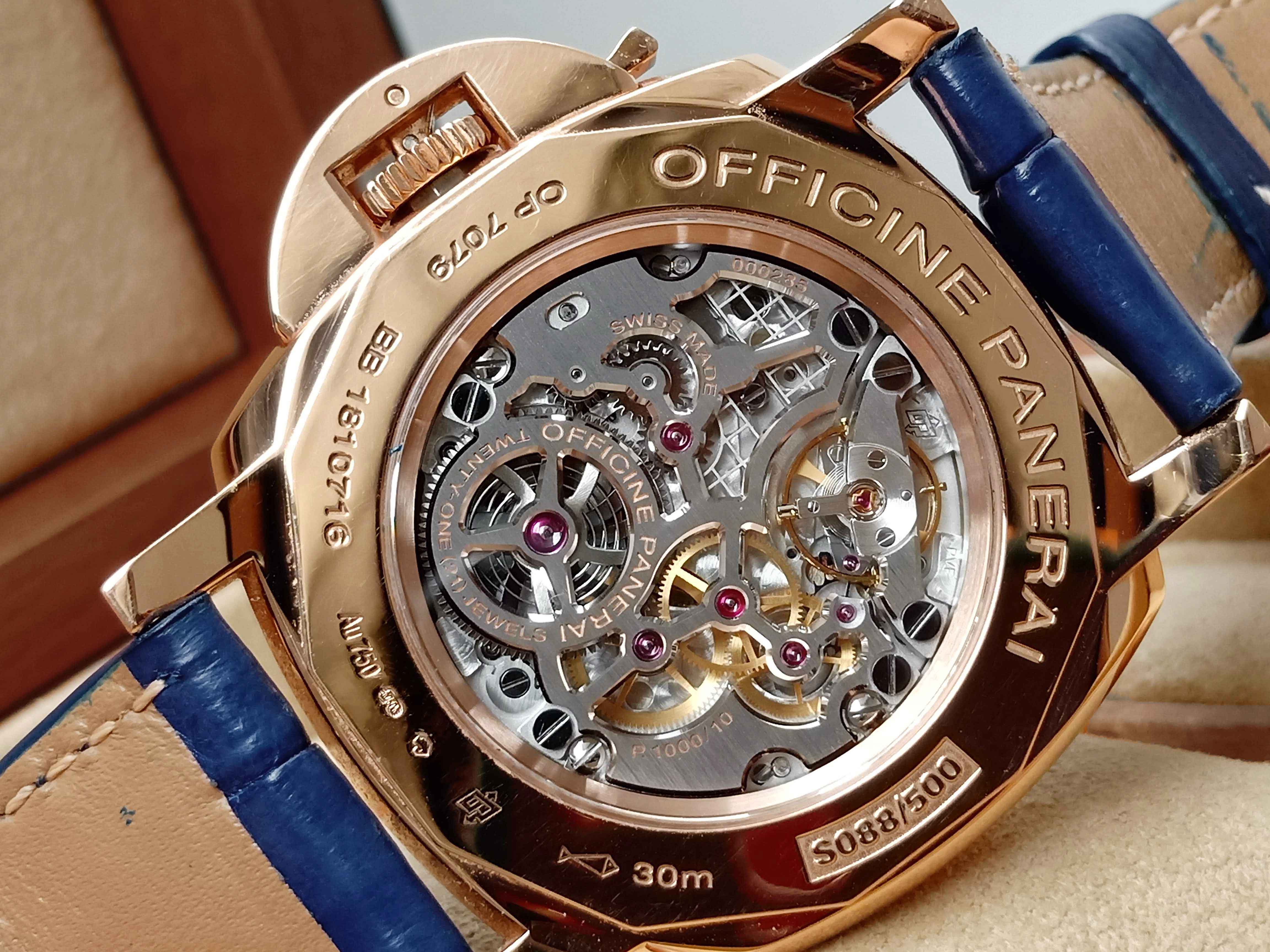 Panerai 00677 Oro Rosso Luminor Due Rose Gold Extra Thin