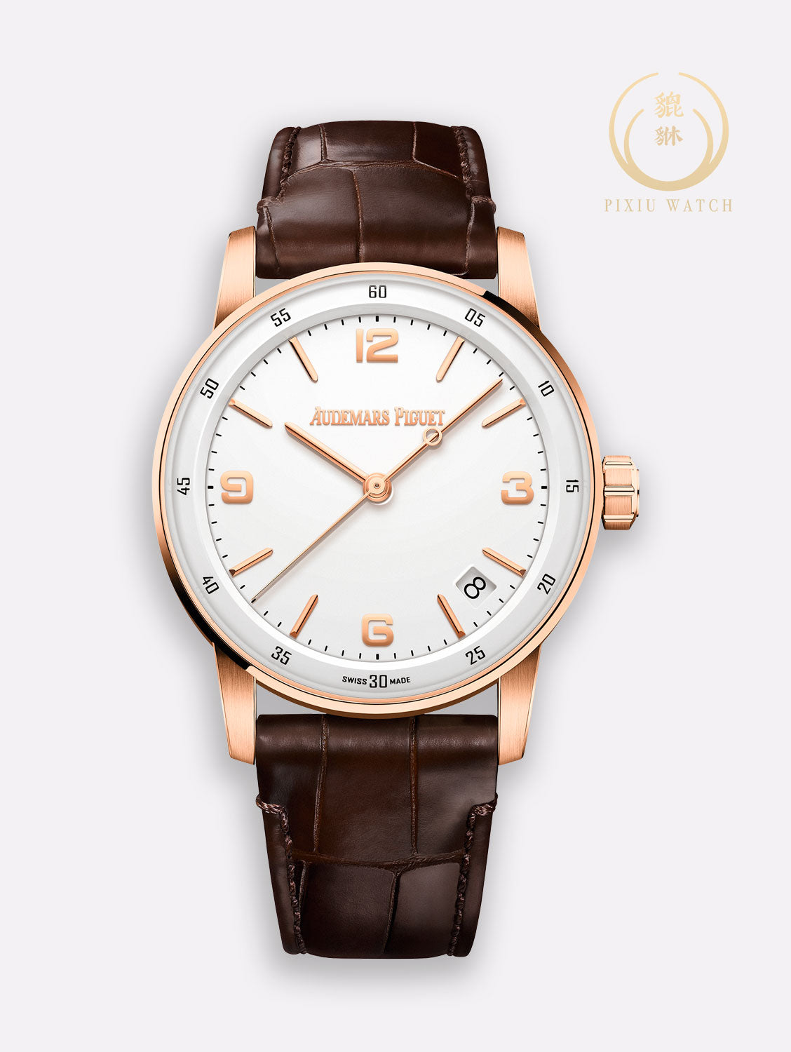 AP CODE 11.59 White Dial Pink Gold