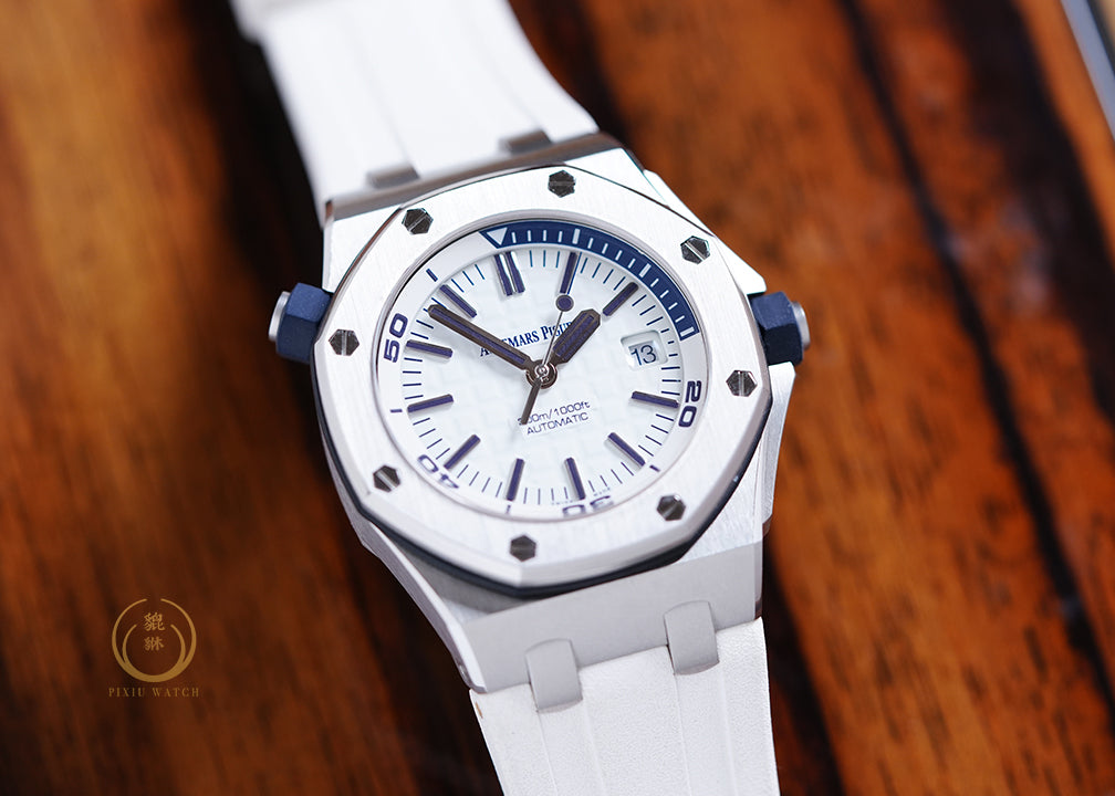 Audemars Piguet ROO Diver 15710ST White Dial