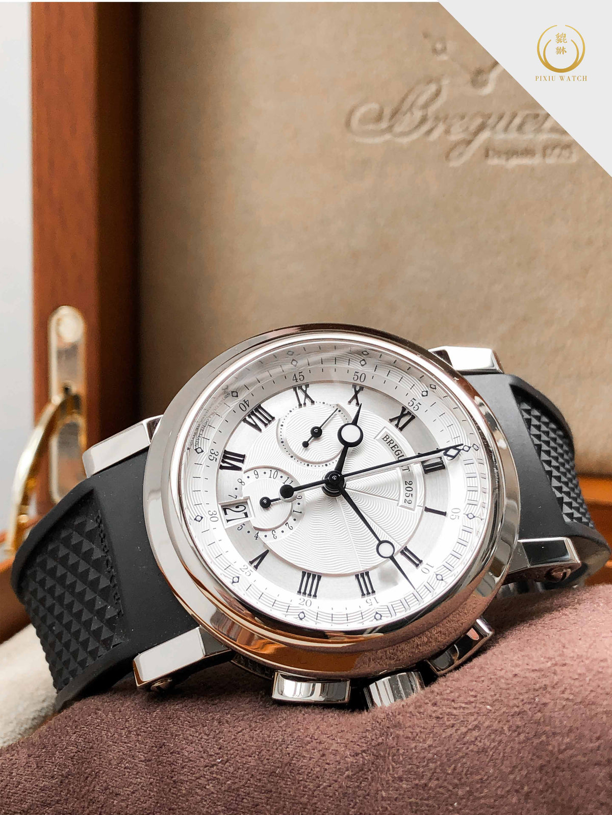 Breguet Marine Chronograph 18K White Gold