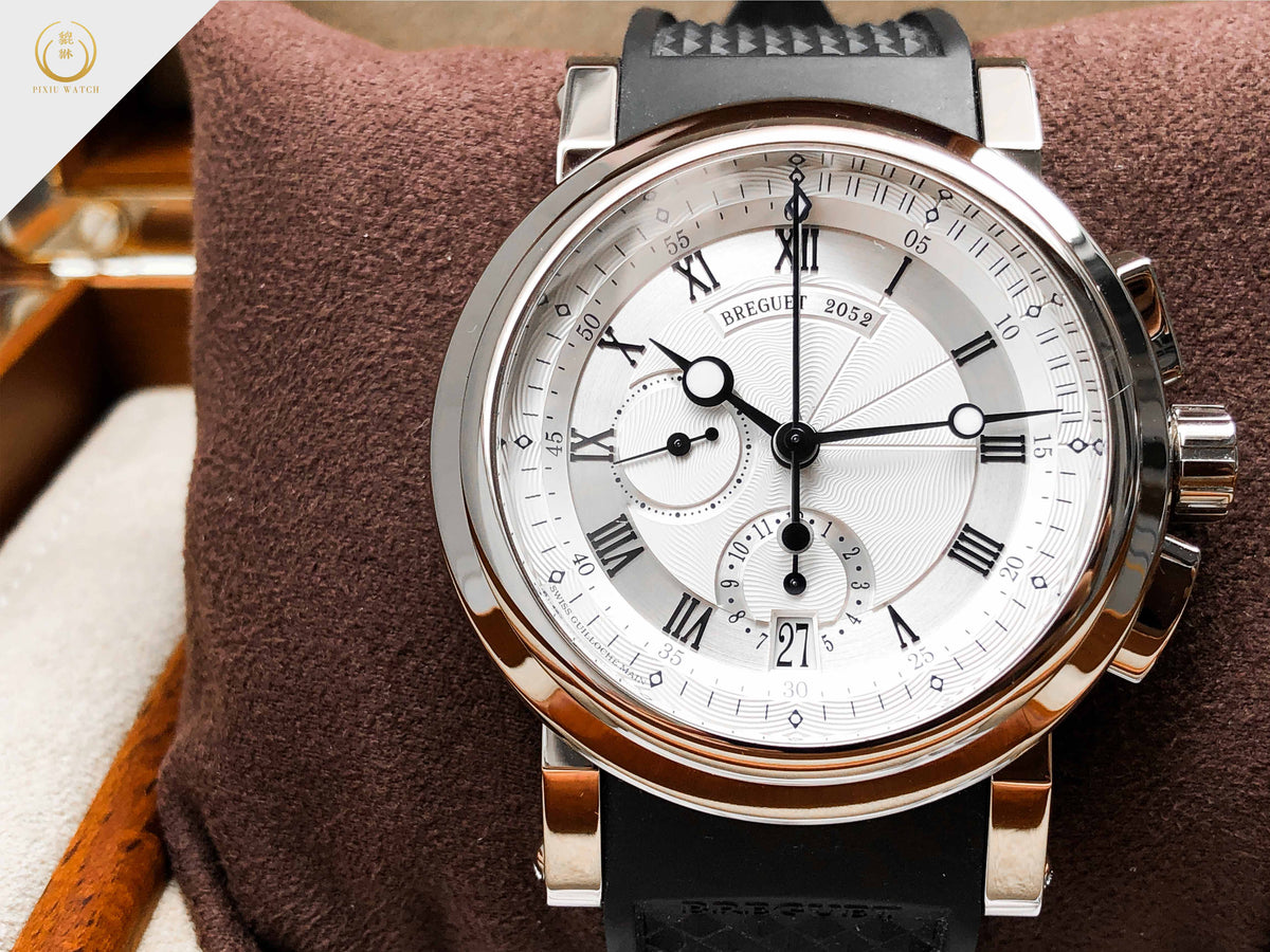 Breguet Marine Chronograph 18K White Gold