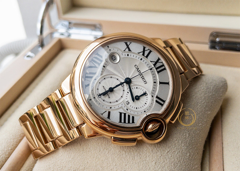 Cartier Ballon Bleu Chronograph Pink Gold