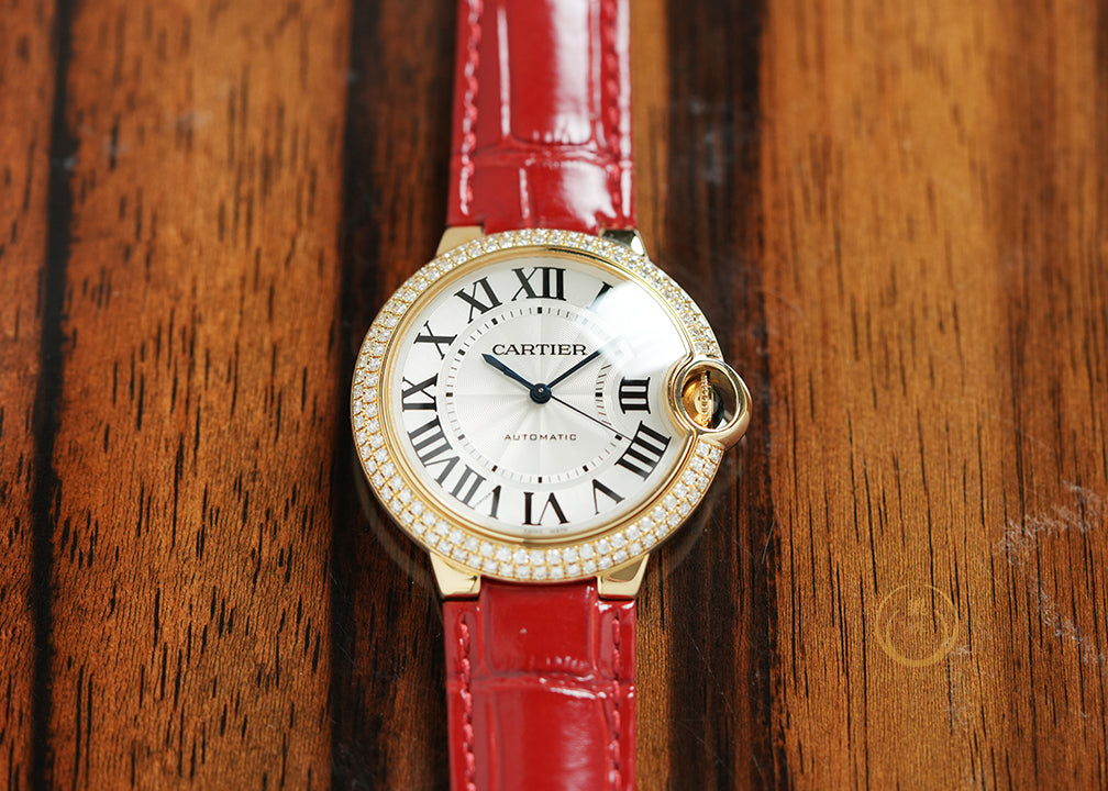 Cartier Ballon Bleu Gold Diamond WE900451
