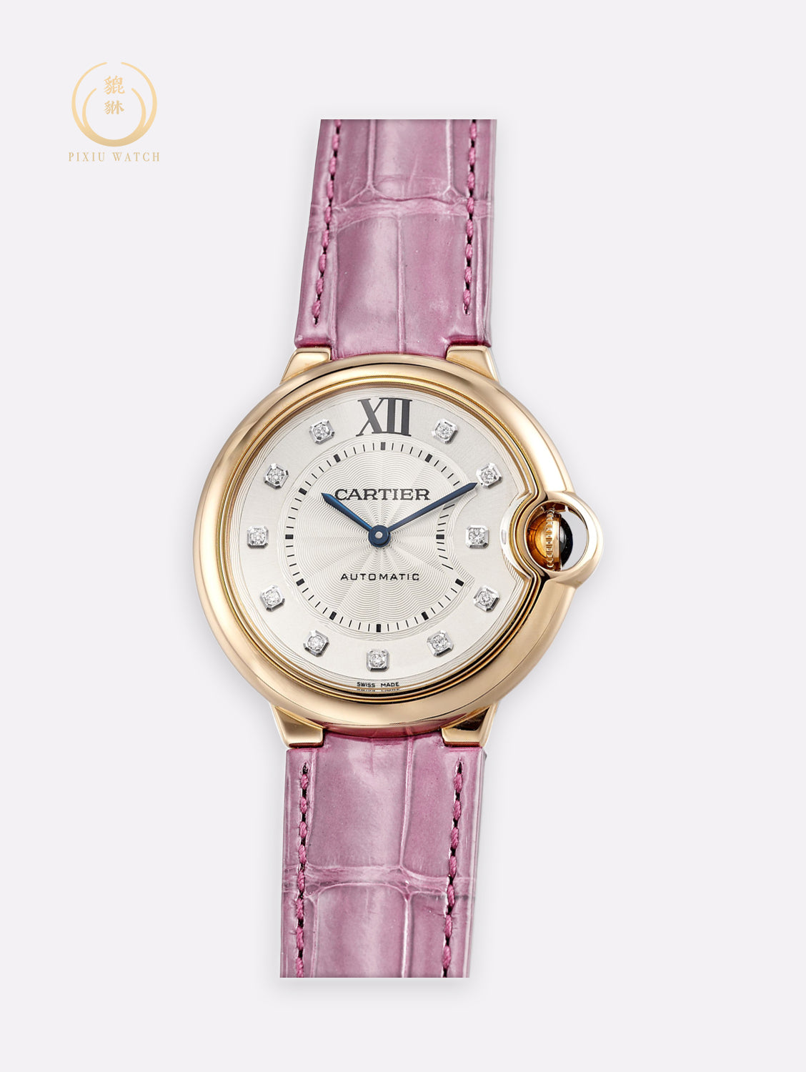 Cartier Ballon Bleu Red Gold Diamonds