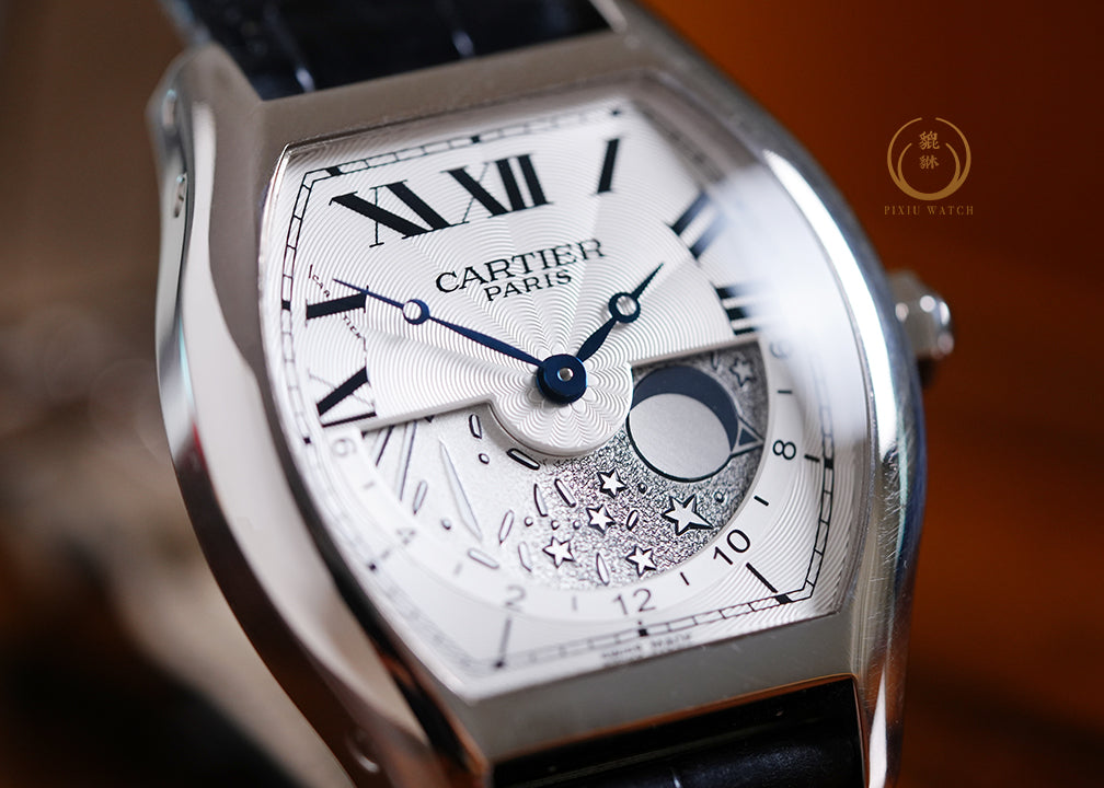 Cartier Tortue XL GMT White Gold