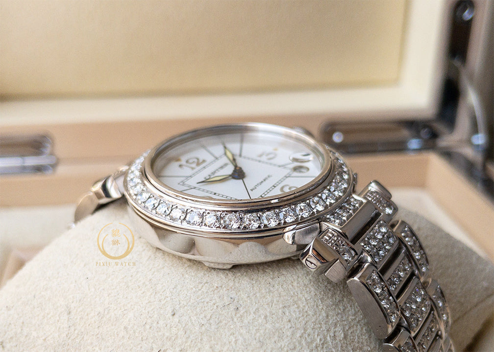Cartier Pasha Date Diamonds WG
