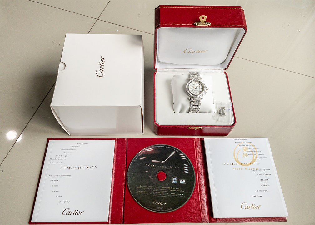 Cartier Pasha Date Diamonds WG