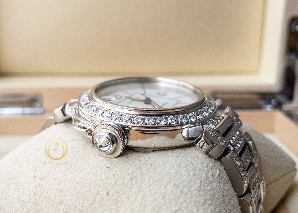 Cartier Pasha Date Diamonds WG