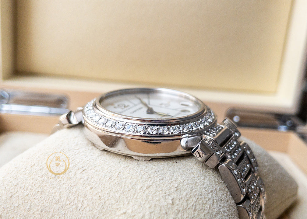 Cartier Pasha Date Diamonds WG