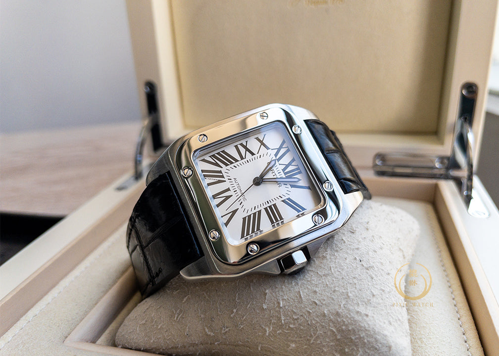 Cartier Santos 100 XL 2656 Steel White Dial