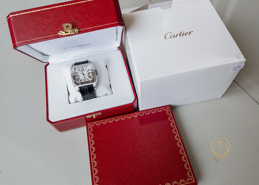 Cartier Santos 100 XL 2656 Steel White Dial