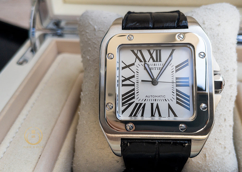 Cartier Santos 100 XL 2656 Steel White Dial