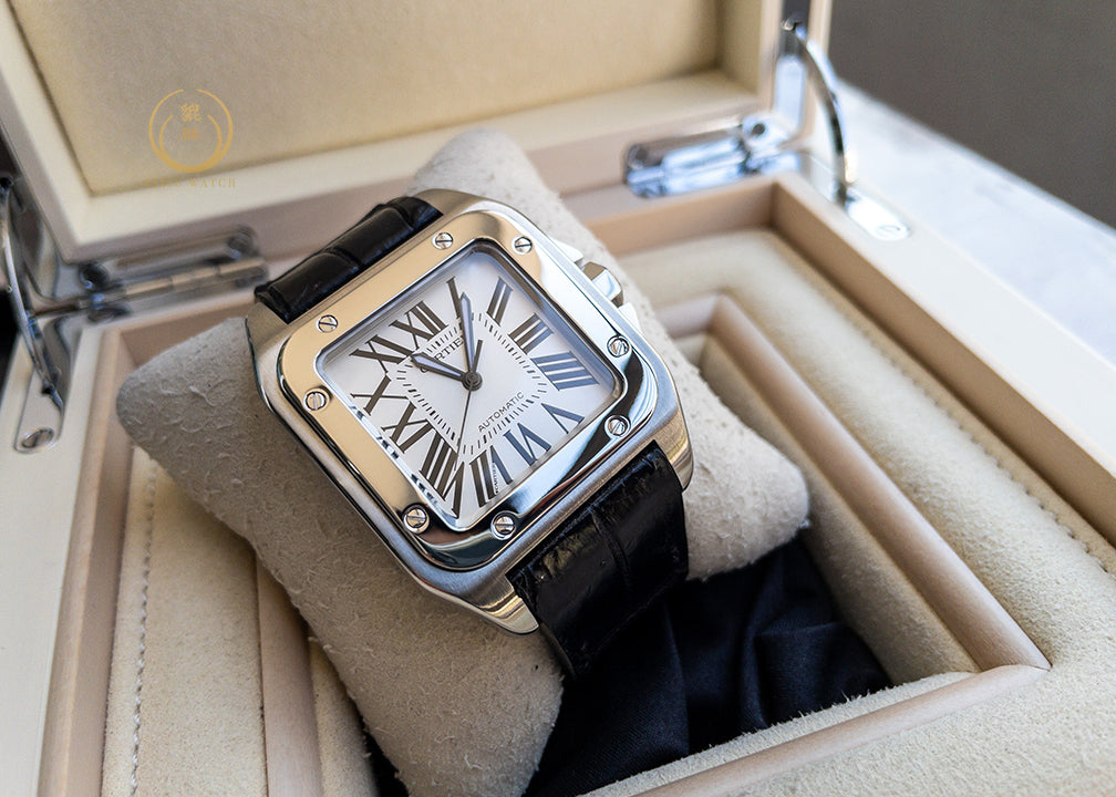 Cartier Santos 100 XL 2656 Steel White Dial