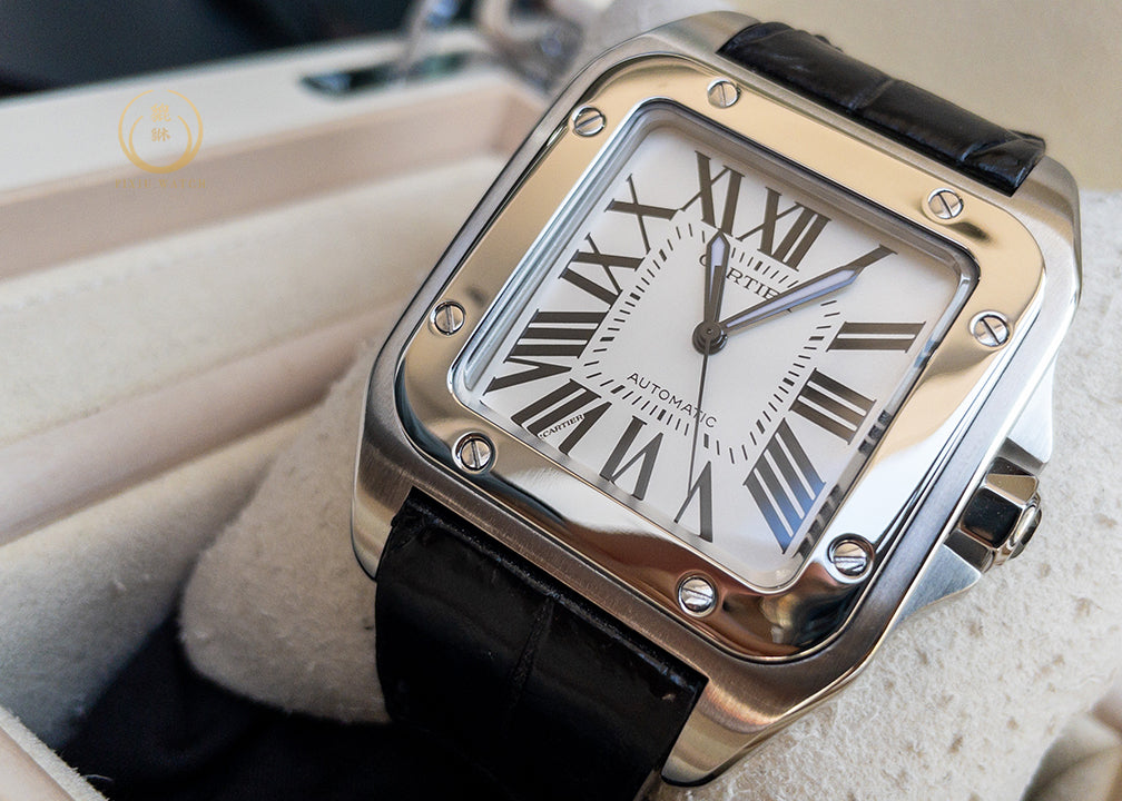 Cartier Santos 100 XL 2656 Steel White Dial