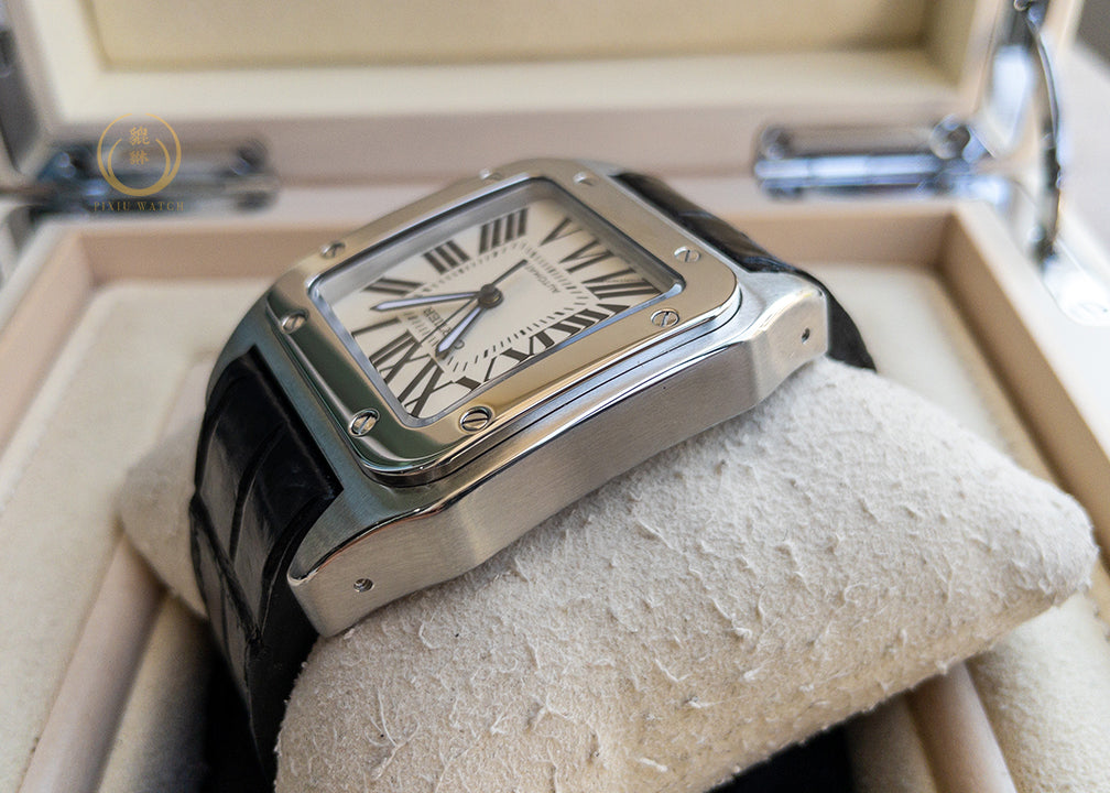 Cartier Santos 100 XL 2656 Steel White Dial
