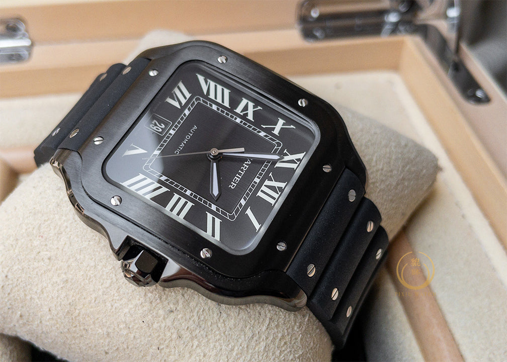 Cartier Santos Black Steel ADLC