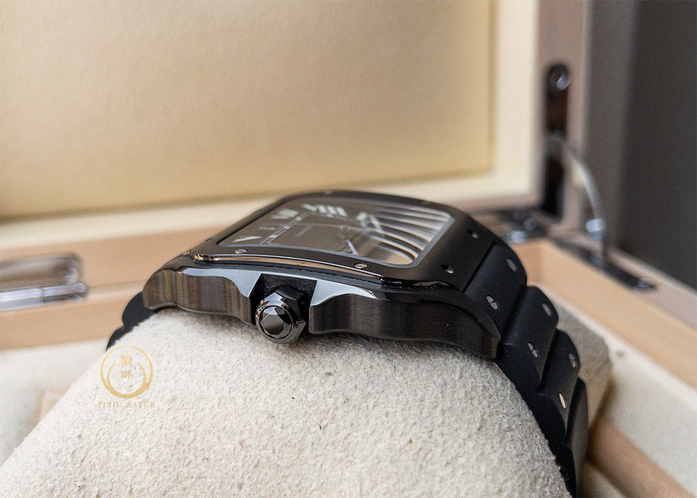 Cartier Santos Black Steel ADLC