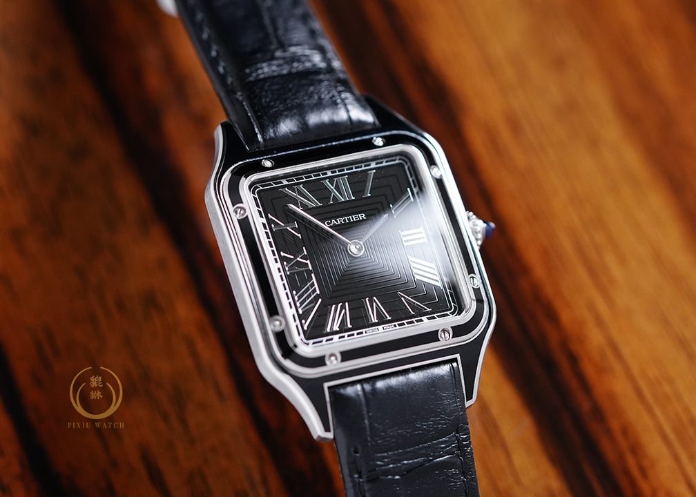 Cartier Santos Dumont Black Lacquer