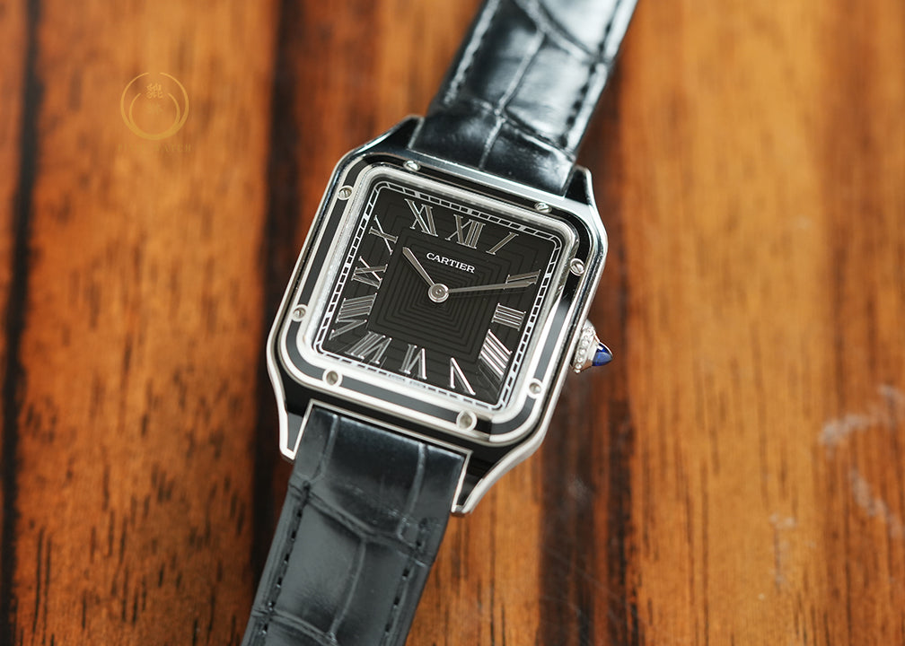 Cartier Santos Dumont Black Lacquer