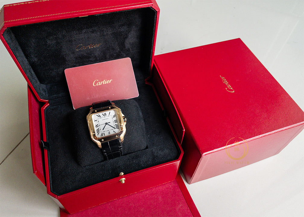 Cartier Santos Rose Gold WGSA0011