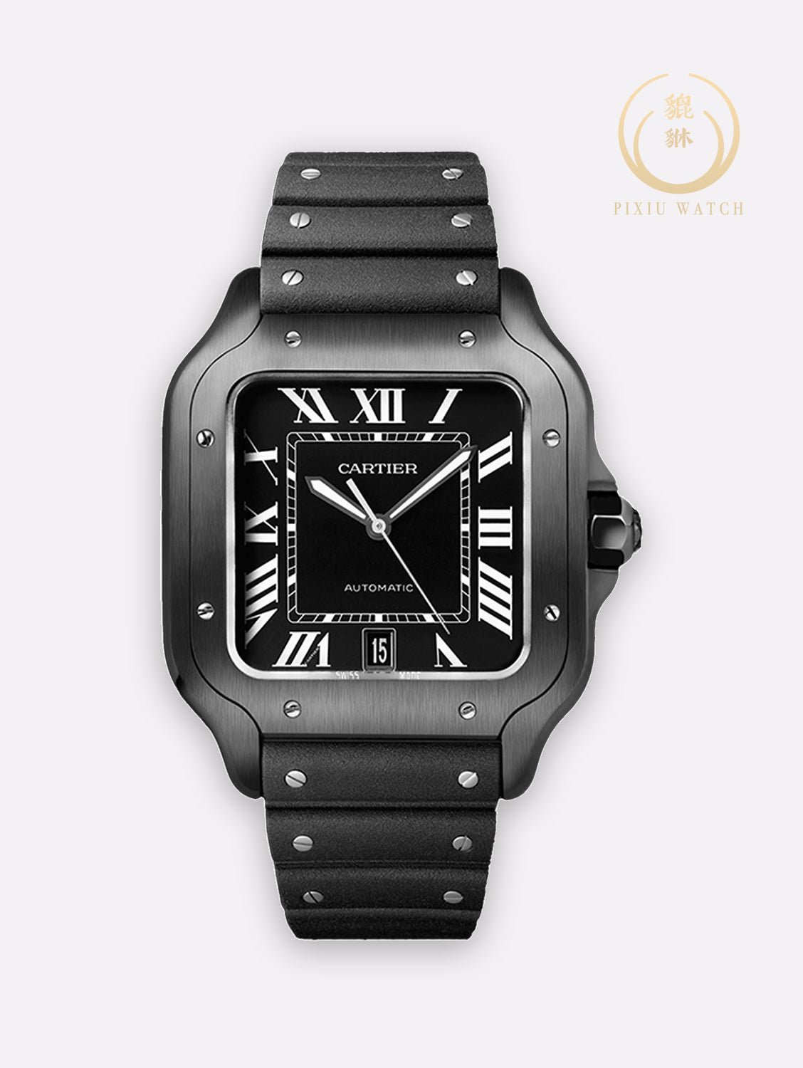 Cartier Santos Black Steel ADLC